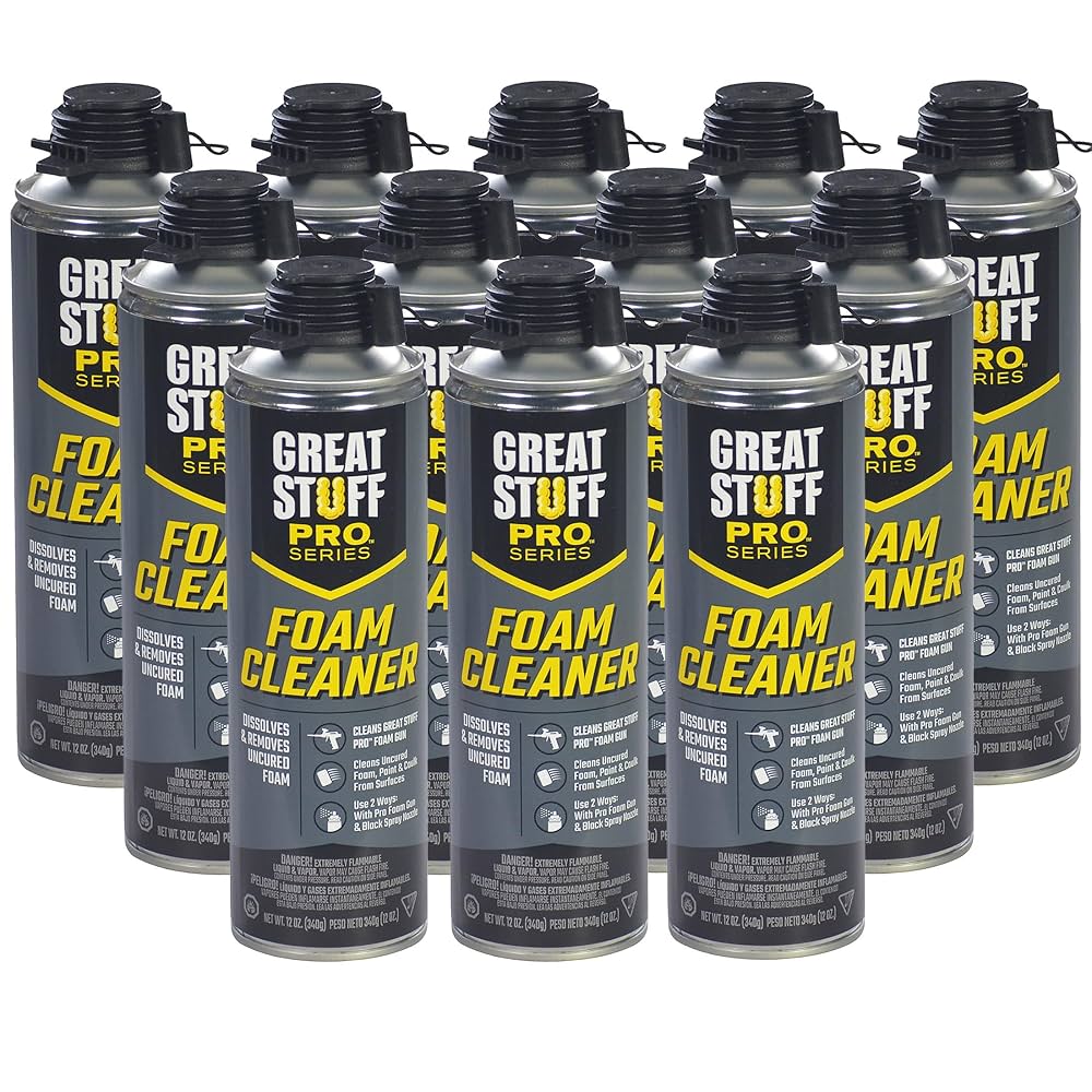 Amazon.com: Great Stuff PRO Foam Cleaner 12oz - For Use With